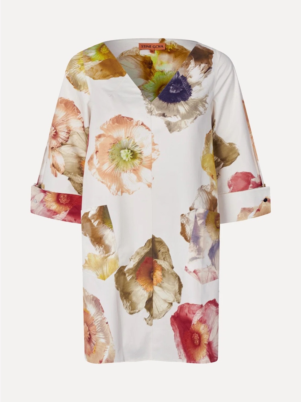 Stine Goya - Mandy Pastel Poppies Mini Dress - NWT